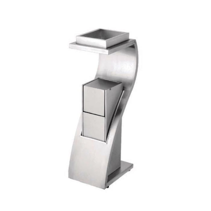 Thùng rác inox cao cấp hình chữ Z Vietbin A78