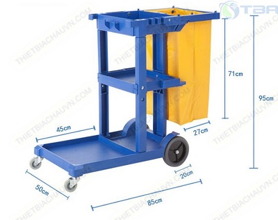 xe đẩy dọn vệ sinh