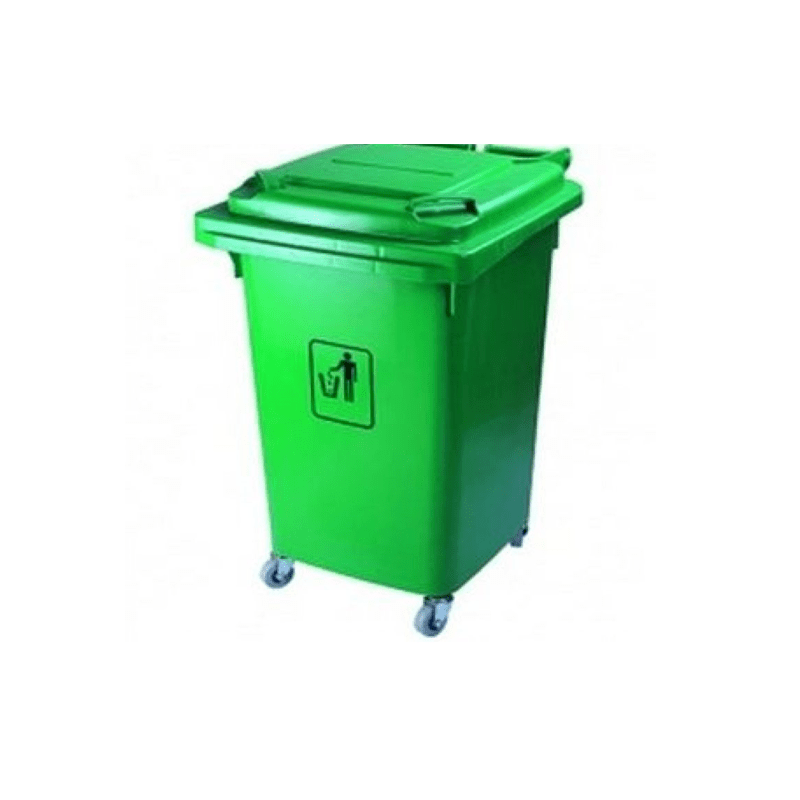 Thùng rác nhựa 60 lít HDPE, có 4 bánh xe - Thùng rác nhựa có 4 bánh xe
