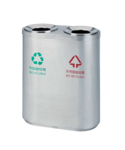 Thùng rác inox 2 ngăn phân loại rác thải Vietbin A46