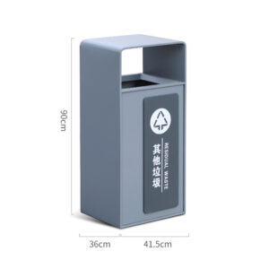 Thùng rác 1 ngăn bằng thép phun sơn tĩnh điện Vietbin VB-GB74