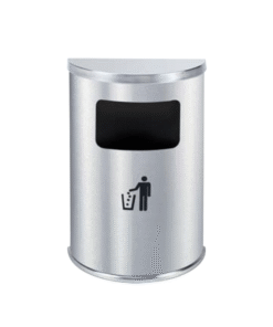 Thùng rác inox hình bán nguyệt Vietbin A51