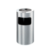 Thùng rác inox tròn giá rẻ có gạt tàn thuốc A35-B