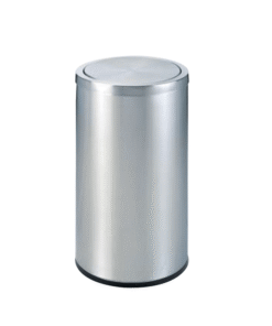 Thùng rác inox tròn nắp bập bênh A35-G giá rẻ (Nắp lật )