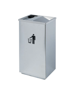 Thùng rác inox hình vuông nắp bập bênh A34-G