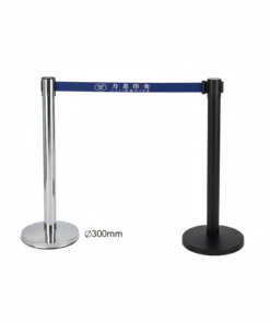 Cột chắn inox dây căng. Cột màu đen. Dây tùy chọn