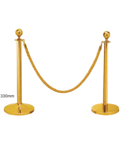 Cột chắn inox dây nhung mạ vàng VB CT1m