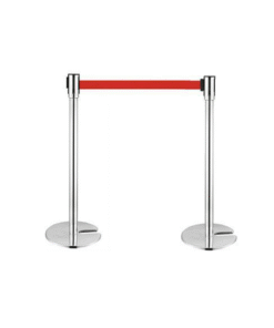 Cột chắn inox dây căng đế chữ U dùng trong Aeon