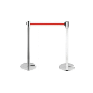 Cột chắn inox dây căng đế chữ U dùng trong Aeon
