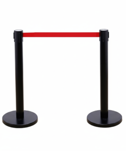 Cột chắn inox dây căng dài 2m . thân cột màu đen