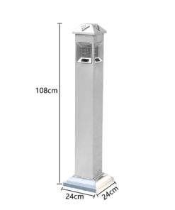 Trụ gạt tàn thuốc lá bằng inox 129-M