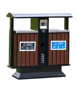 Thùng rác công cộng để ngoài trời 2 ngăn phân loại rác thải VB-A58X