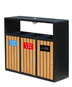 Thùng rác ngoài trời có 3 ngăn phân loại rác ietbin VB-A12BOX3