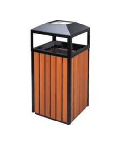 Thùng đựng rác gỗ ngoài trời cho công viên A78-A