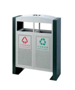 Thùng rác 2 ngăn ngoài trời đặt ở công viên A88-H