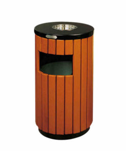 Thùng rác gỗ công cộng ngoài công viên A78-C