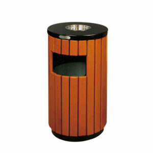 Thùng rác gỗ công cộng ngoài công viên A78-C