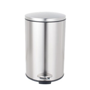 Thùng rác inox tròn có đạp đạp chân cao cấp dùng cho văn phòng 8 lít