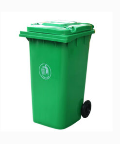 Thùng rác nhựa HDPE công cộng có bánh xe dung tích 120 lit Vietbin