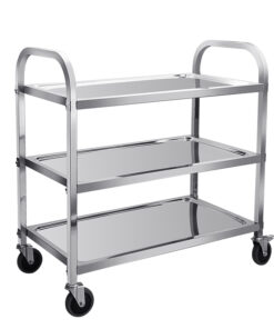 Xe đẩy inox đa năng có 3 tầng TA02