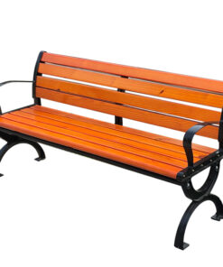 Ghế công viên tựa lưng. Nan gỗ nhựa chuyên dụng VB-004-1