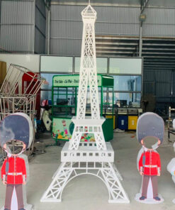 Mô hình tháp eiffel trang trí decor quán