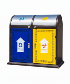 Thùng rác công cộng có 2 ngăn để ngoài trời Vietbin A37-Q