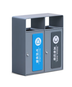 Thùng rác 2 ngăn có khay gạt tàn thuốc lá Vietbin VB-GB274