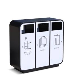 Thùng rác 3 ngăn phân loại rác Vietbin VB-GB3