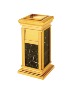 Thùng rác inox trang trí đá hoa cương A15 – thùng rác khách sạn