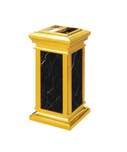Thùng rác inox trang trí đá hoa cương A16 – thùng rác khách sạn